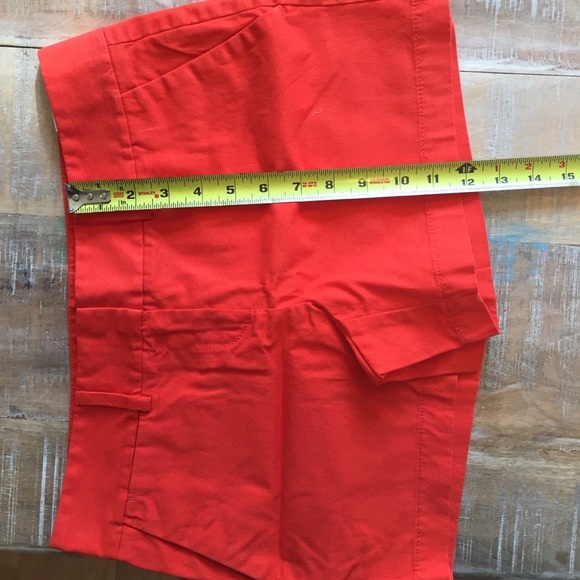 LOFT cotton shorts 4” inseam red orange sz2 NWT - Picture 6 of 6